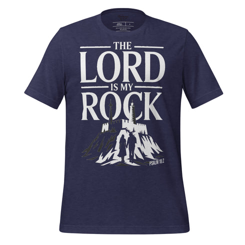 The Lord is My Rock Christian Bible Verse T-Shirt